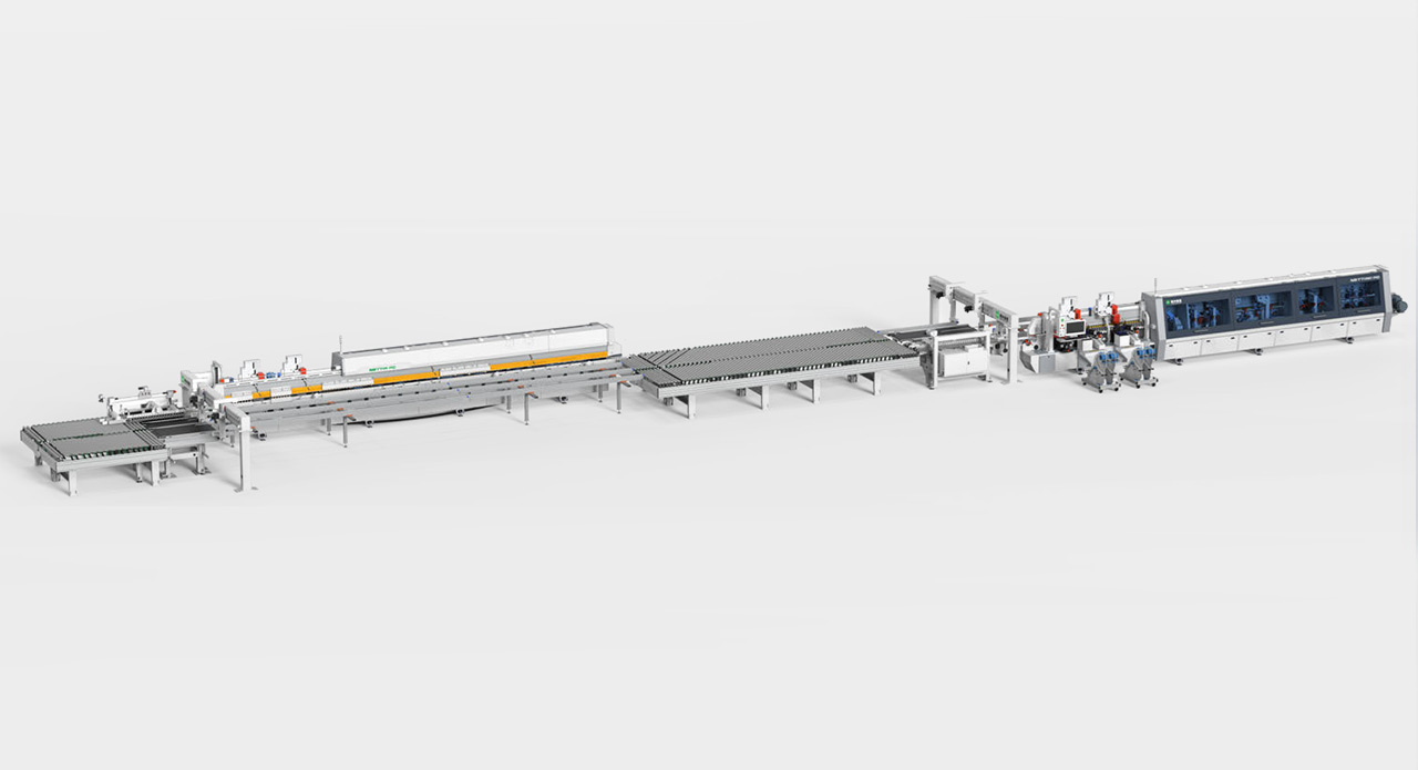 Dual Edge Banding Streight Conveyor